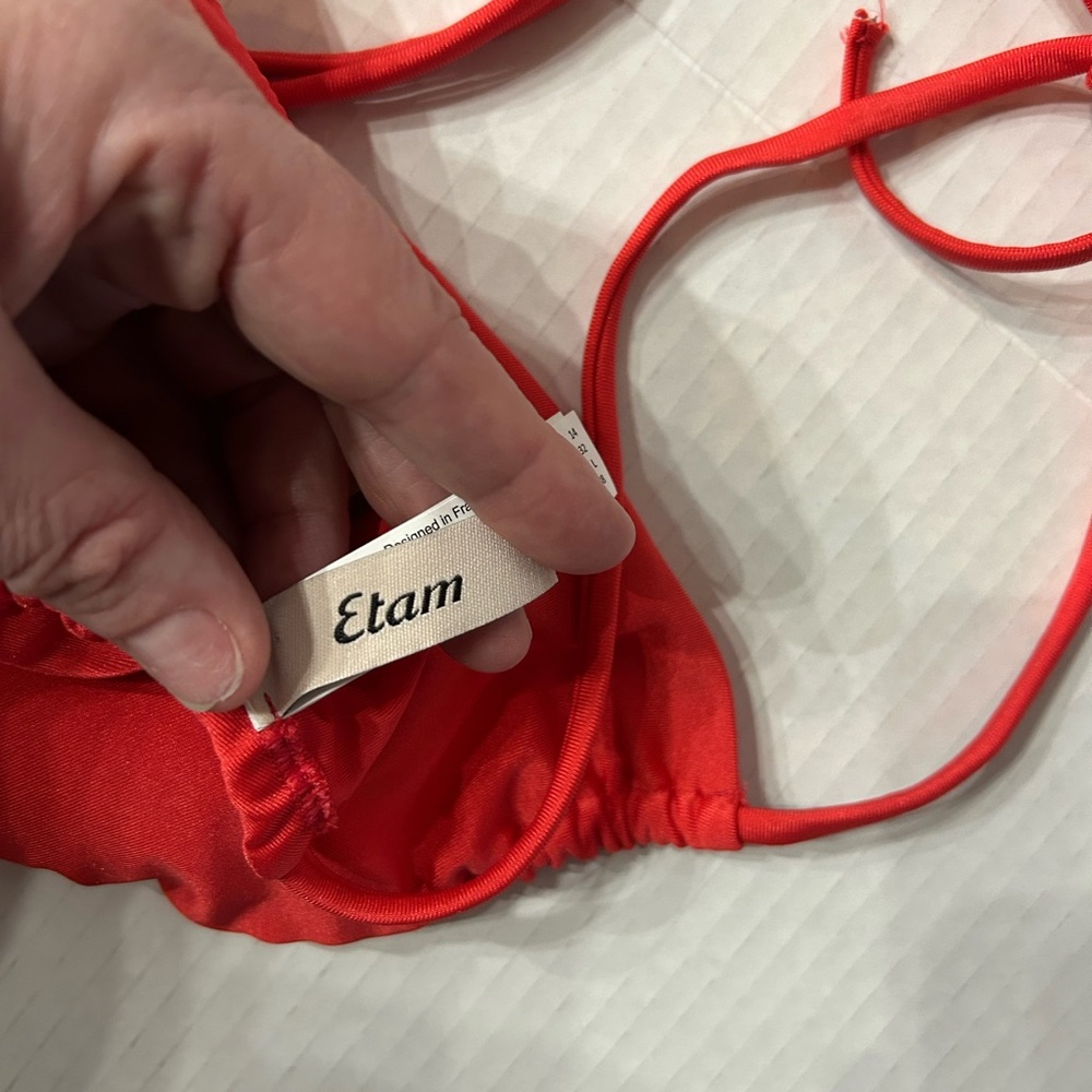 NWT 2-Piece Bikini (Top/Bottom Lg) Triangle Bikini Top Brazilian Bikini Bottom - Picture 13 of 14
